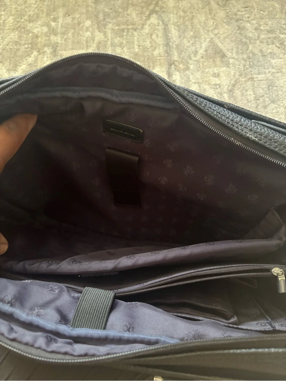 Brooks Brothers Black Leather Briefcase